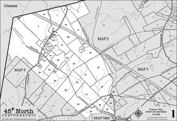 MONROE MAINE TAX MAP 1