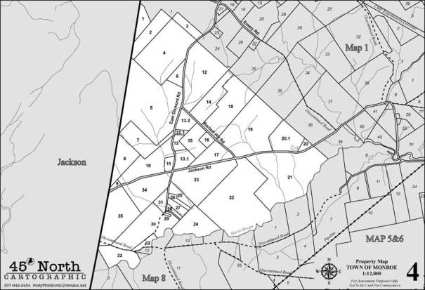 MONROE MAINE TAX MAP 4