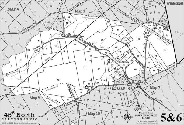 MONROE MAINE TAX MAPS 5 & 6