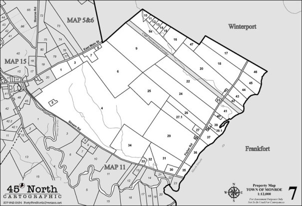 MONROE MAINE TAX MAP 7
